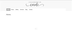 Desktop Screenshot of calligraphybycarole.com