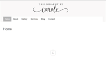 Tablet Screenshot of calligraphybycarole.com